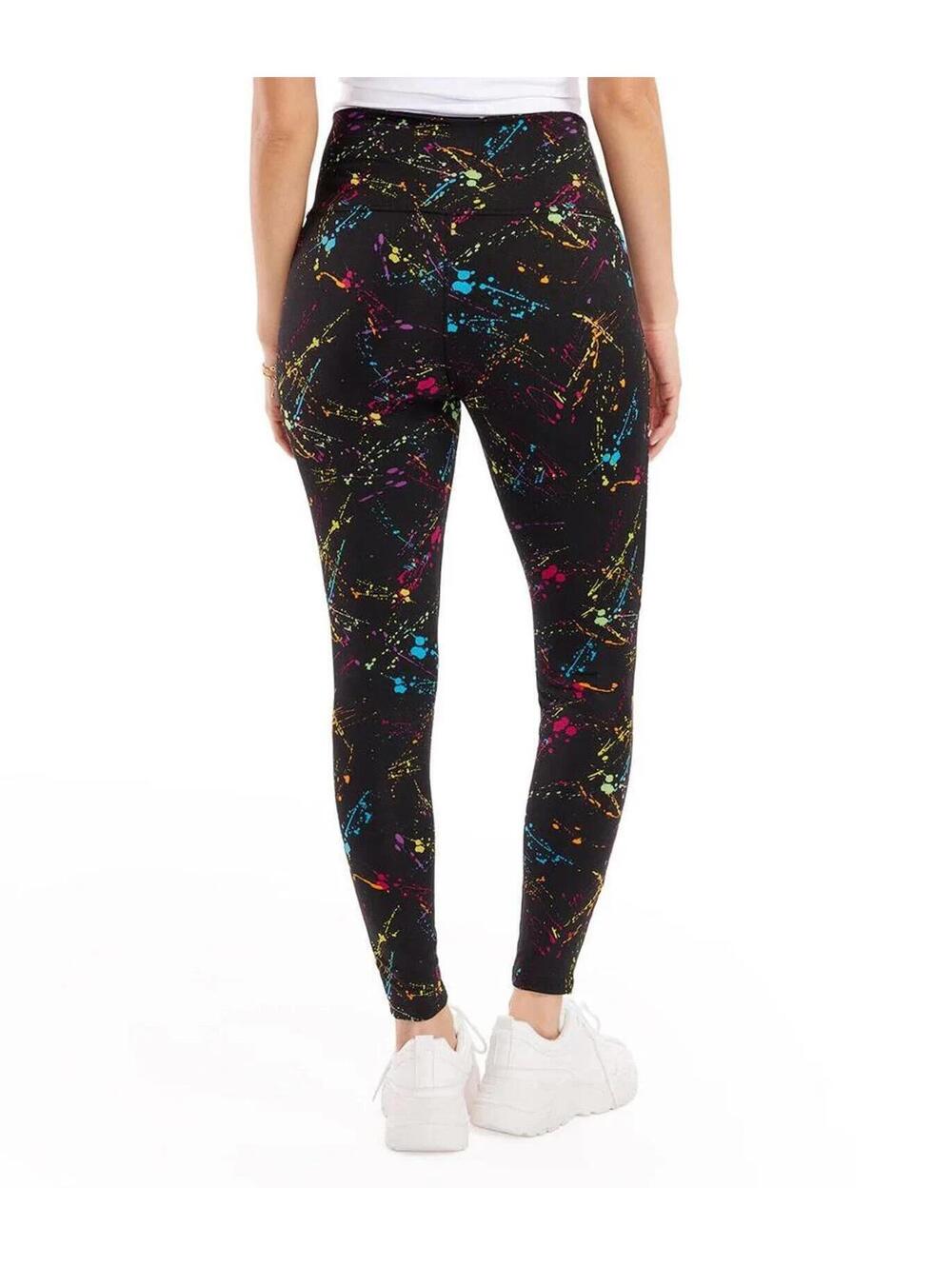 NWT Tipsy Elves Neon Splatter Women's Leggings Small - Picture 2 of 6